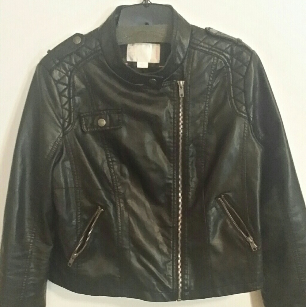 💜Final price 💜Faux leather jacket